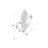 Metal Fleur De Lis White Wall Decor with Blue and Brown Distressing