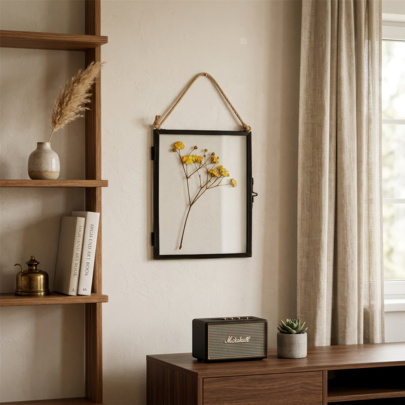 Nicola Spring - Hanging Metal Photo Frames- Black, 5" x 7", Rectangle, 5
