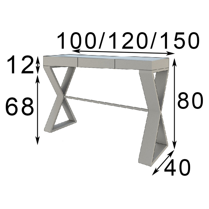 Imperium Console, 32" H x 60" W x 20" D