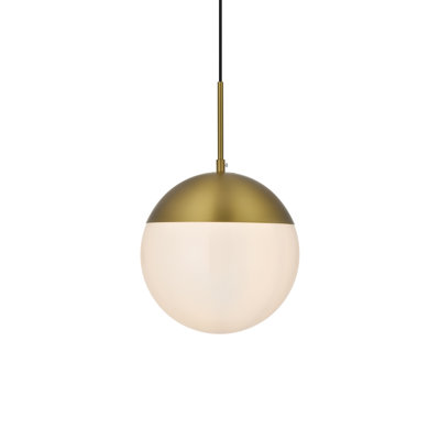 Yearby 1-Light Dimmable Globe Single Pendant