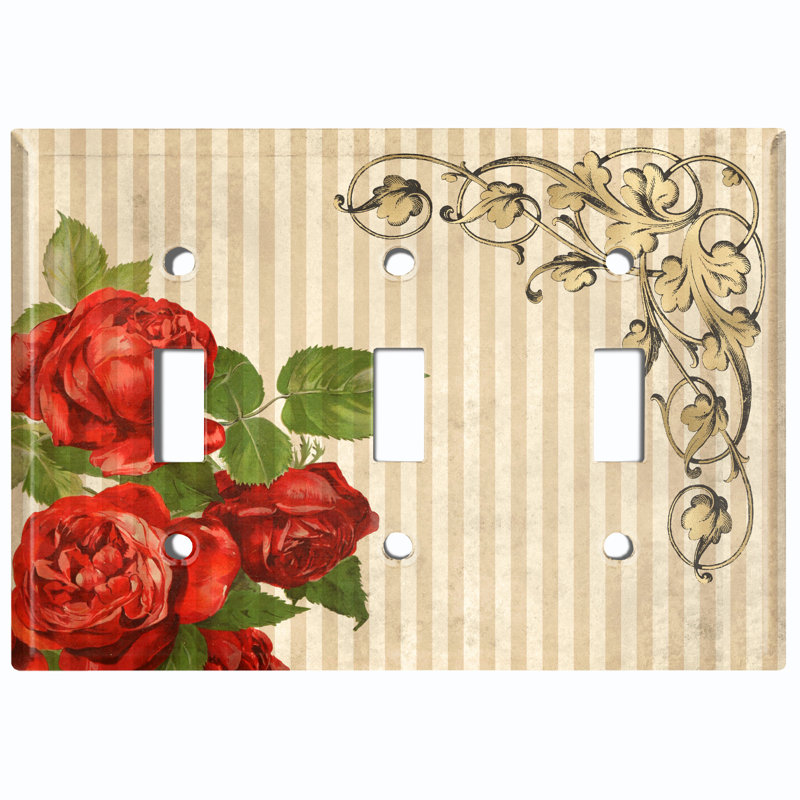 Landscape & Nature 3 - Gang Toggle Light Switch Standard Wall Plate