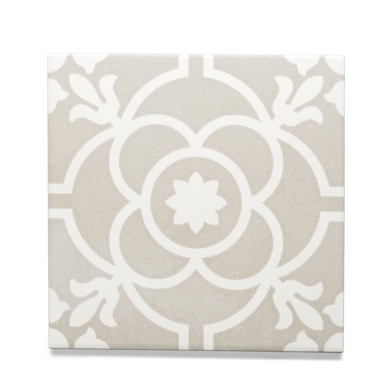 Carreau de porcelaine mat pour plancher et mur 8 po x 8 po Kindred, Sienne
