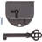 Rounded Half Mortise Lock with Skeleton Key
