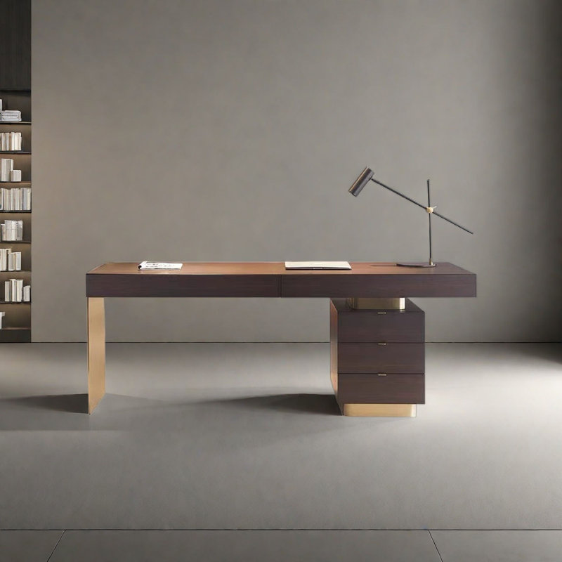 Bureau italien moderne, luxueux et lumineux, H 29,5 po x l 55,1 po x P 23,6 po