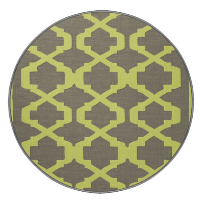 Machine Washable Trellis Gray Area Rug