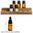 Kresge 8.5" Rustic Burnt Solid Wood Essential Oil Holder – 2-Tier Tabletop Display Stand Holds 11 Bottles