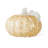 8.5"D Fall Amber Dots Glass Large Pumpkin