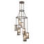 Lustre à niveaux unique à 9 lumières Venturi
