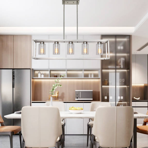 Latitude Run® 5 - Light Kitchen Island Linear Pendant & Reviews ...
