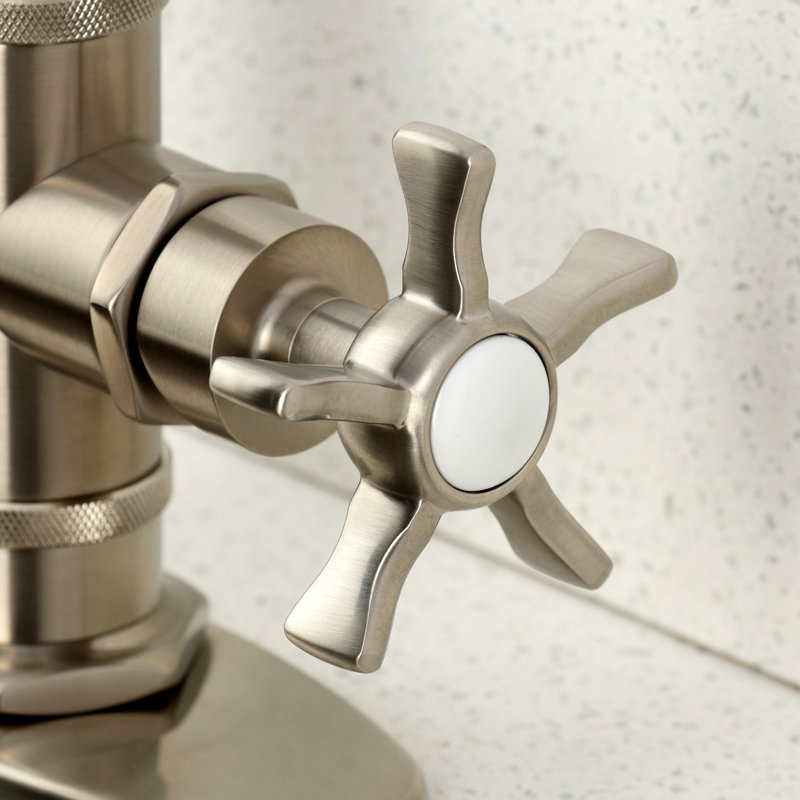Kingston Brass Hamilton Single-Handle 1-Hole Deck Mount Bar Faucet, Brushed Nickel
