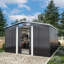 Azzaria 10 ft. W x 12 ft. D Metal Apex Garden Shed