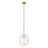 Uttermost Ripple 1 Light Frost Glass Pendant