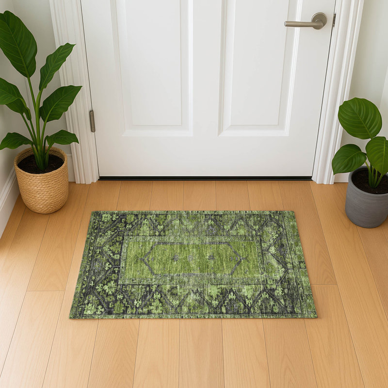 Tapis de qualité supérieure lavable à la machine AMF1727, Rectangle 1 pi 8 po x 2 pi 6 po