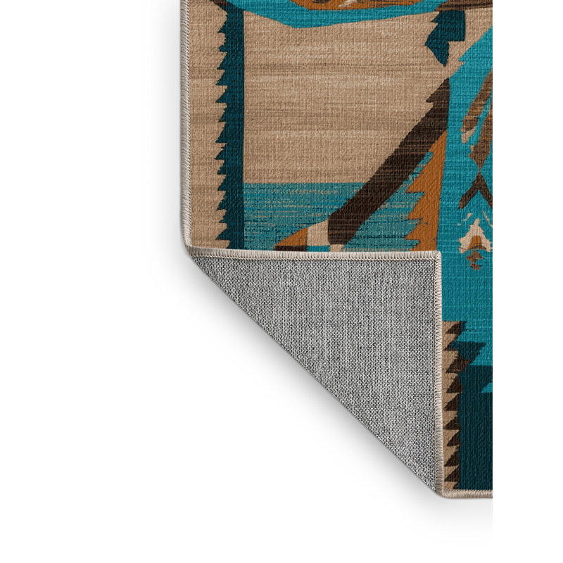  Tapis lavable libellule style sud-ouest, Rectangulaire 2 pi x 3 pi