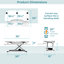 Convertisseur de bureau électrique debout 40 "avec bouton-poussoir VersaDesk PowerPro-890077004-890077000