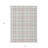 3' X 5' Pink And Gray Plaid Washable Indoor Outdoor Area Rug