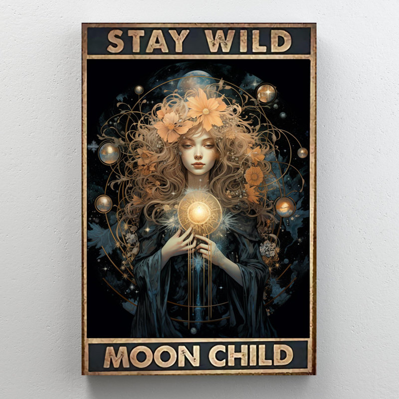 Marotz Witch Stay Wild Moon Child 1, H 20 po x l 16 po x P 1,25 po
