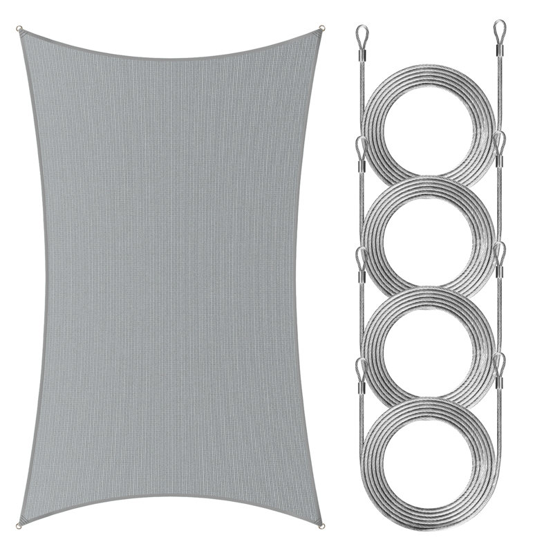 Voile d'ombrage rectangulaire Royal Shade, 18 pi x 14 pi, Gris