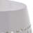 Outdoor Side Table, Lace Cut, 12 Inch Round Top W White Barrel Base-121489433