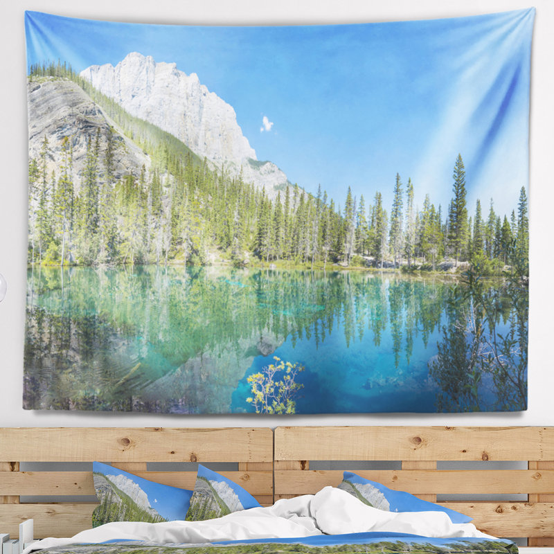 Paysage, lac Grassi, Canmore, Alberta, Canada, H 50 po x l 60 po
