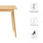 Table de salle à manger rectangulaire Modway-90863246