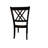 Donsha Solid Wood Cross Back Dining Chair In Walnut Maple-491371357