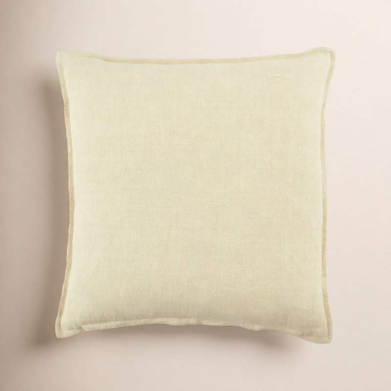 Coussin décoratif en lin 22 po Avey, Duvet