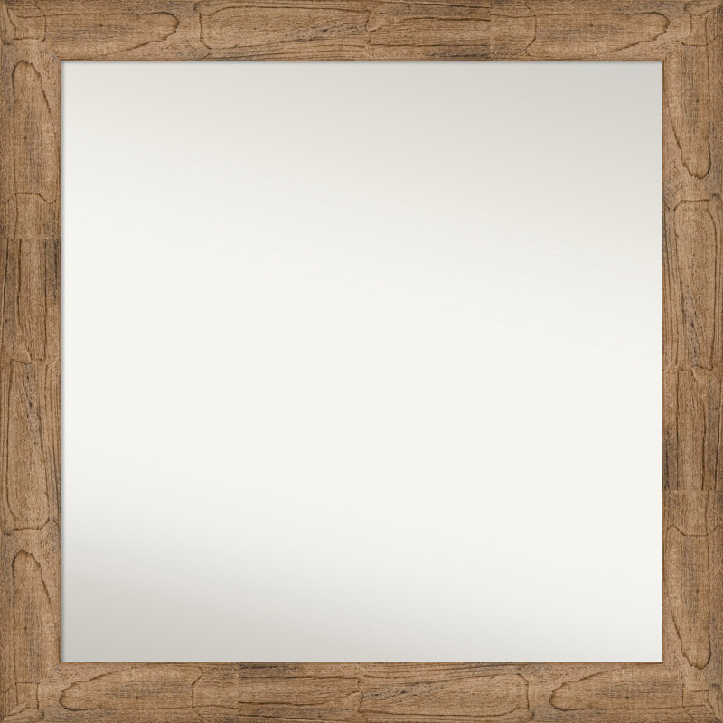 Timmy Solid Wood Wall Mirror, 35.5" x 35.5", Square