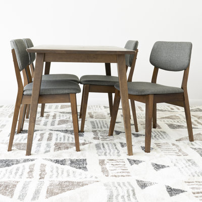 Travolta 4 - Person Solid Wood Solid Wood Top Four Leg Dining Set