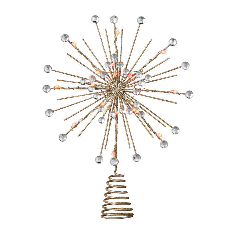 Vivvi App Based Star Burst Tree Topper, 8.8" 20 LEDs