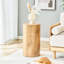 Table basse cylindrique, panneau de fibres à densité moyenne à grain de bois, style industriel-130621868