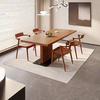 Solid wood ash dining table set