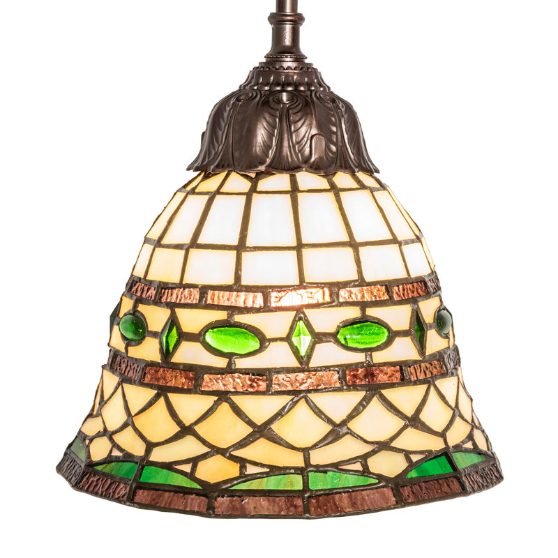 Mini-luminaire suspendu romain de 8 po de large Tiffany