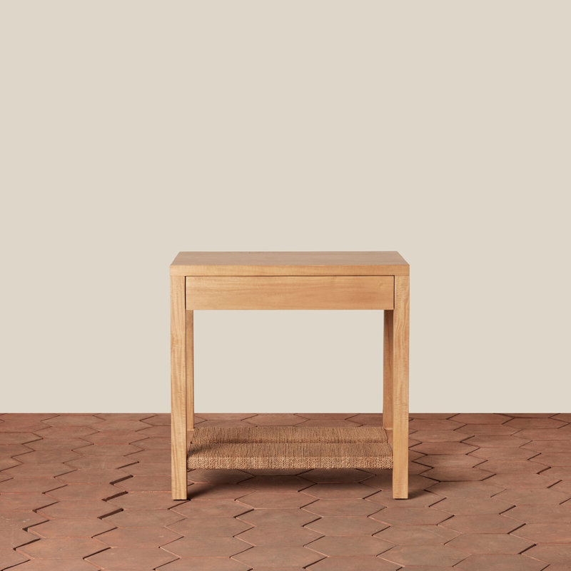 Textura Bedside Table in Natural, Natural