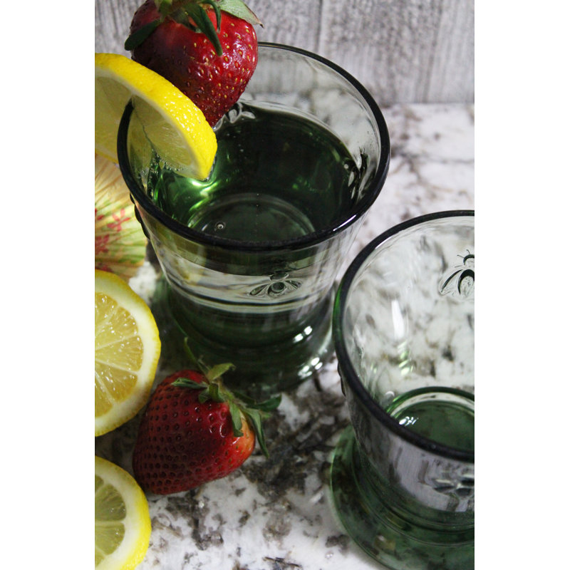 Napoleon Bee Drinking Glass, Clear, 10 oz