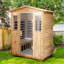 Sauna d'extérieur à infrarouge lointain à quatre places pour quatre personnes