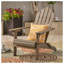 Chaise Adirondack pliable Hollywood en bois gris