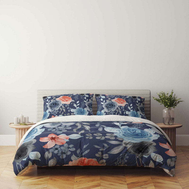 Super King Quilt Cover Set, 100% Soft Polyester & Cotton Blend, 102.4 x 86.6 Duvet Cover & 19.7 x 31.5 Pillowcases (2 Pieces) | Machine Washable, Envelope & Button Closure | Elegant & Durable Bedding Solution