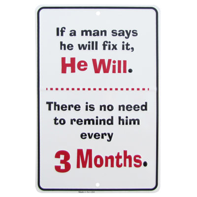 «A Man Will Fix It»