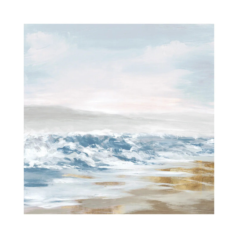 West Coast Waves par Eva Watts - Giclée sur toile tendue avec châssis, H 12 po x l 12 po x P 0,75 po