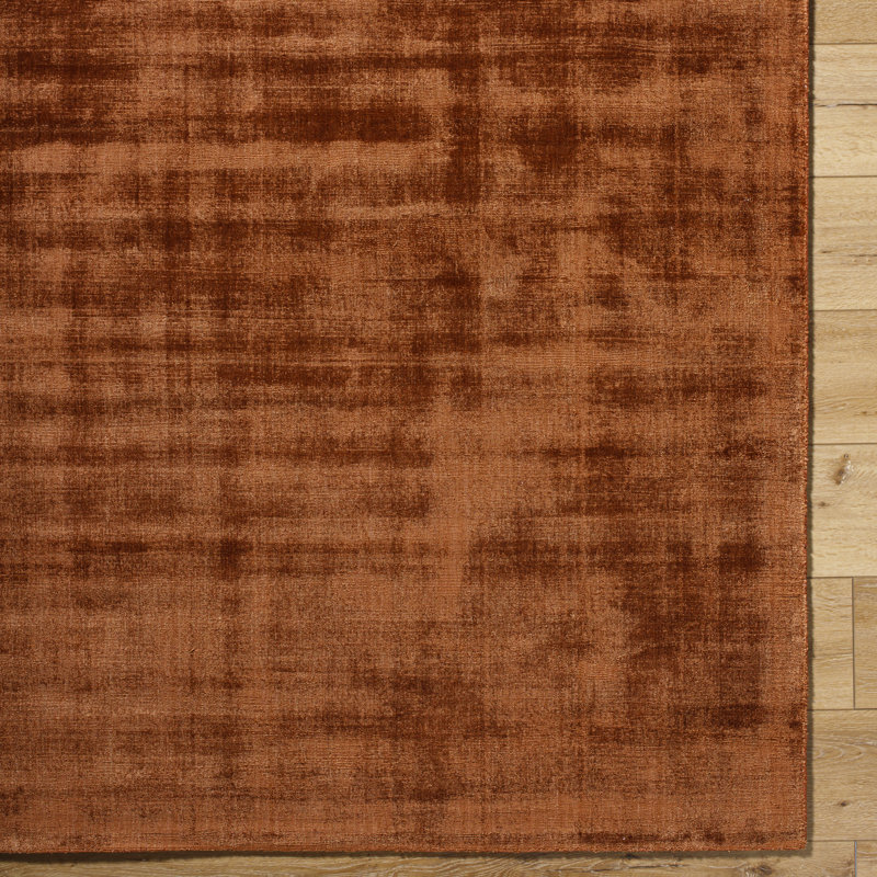 Fennel Hand Loomed Viscose Indoor Rug, Rectangle 6' x 9'