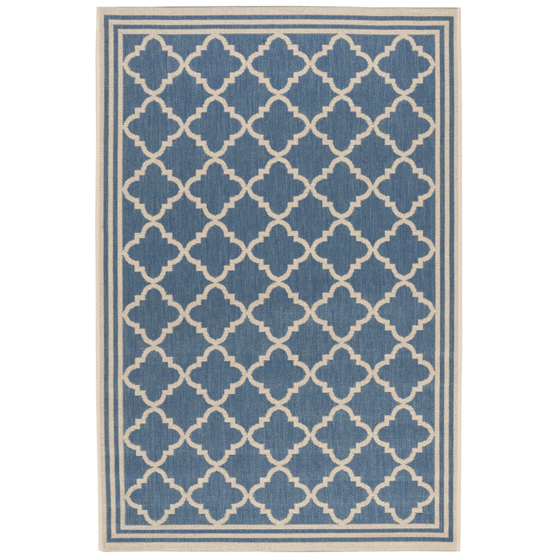 Adler Performance Geometric Indoor/Outdoor Area Rug, Rectangle 4' x 6'