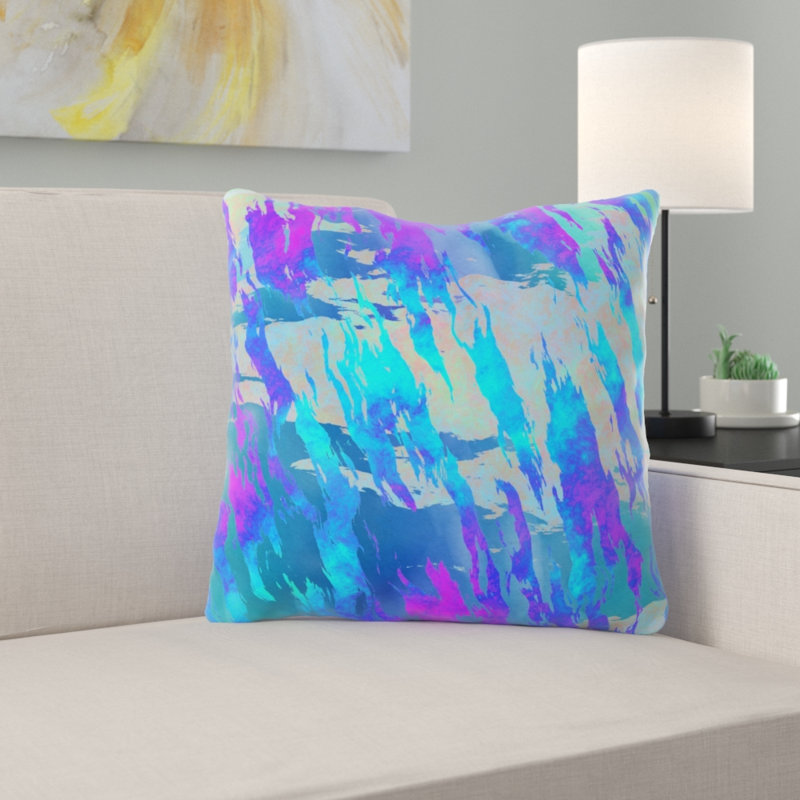 Outdoor Reversible Throw Pillow, Indoor, Microsuede