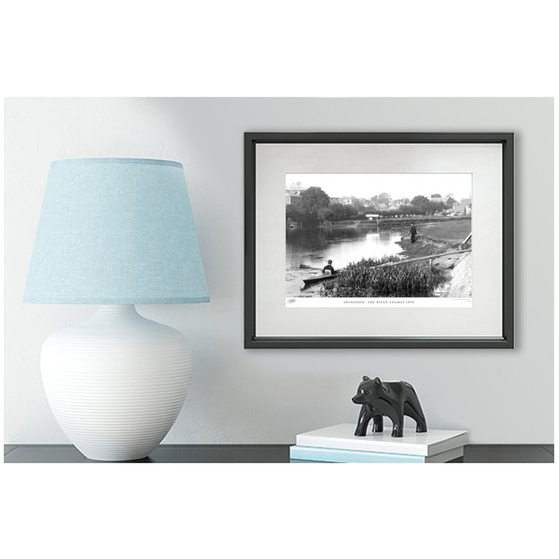 Abingdon, The River Thames 1890 by Francis Frith - Single Picture Frame Print, 60cm H x 80cm W x 2.3cm D