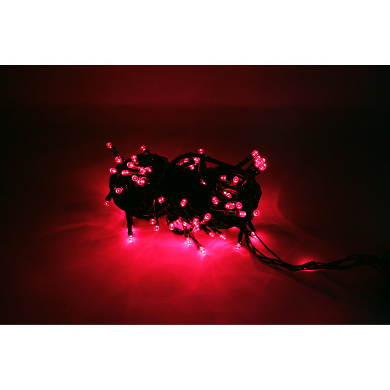Theodore Indoor 100 - Bulb 32'' Plug-in LED Wide Angle LED String Light, 32 ft., Green