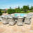 Balcom 8 Seat Oval Rattan Fire Pit Dining Set