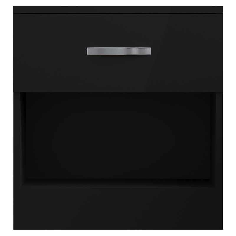 Marlesha 45cm W Bedside Table, Black