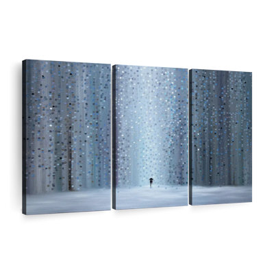 «Rainy Stroll», 3 pièces