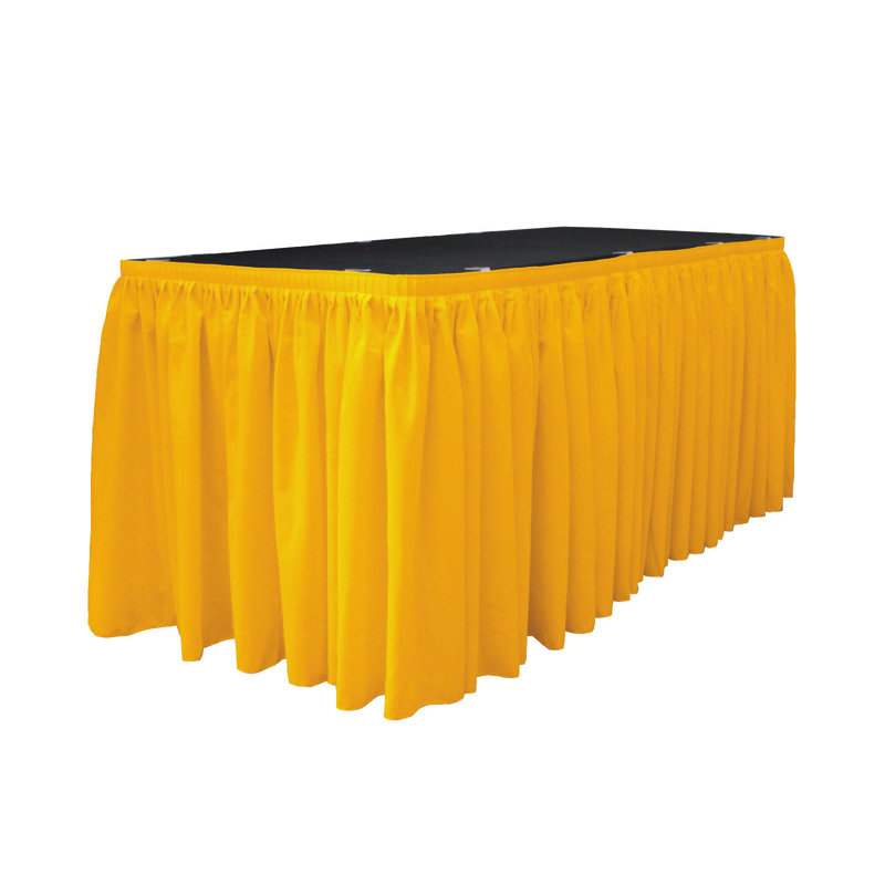 Table Skirt, Dark Yellow, 204" L x 29" W