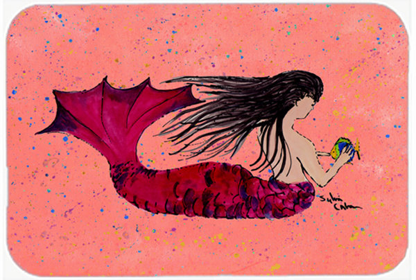 Caroline's Treasures Mermaid Glass Cutting Board